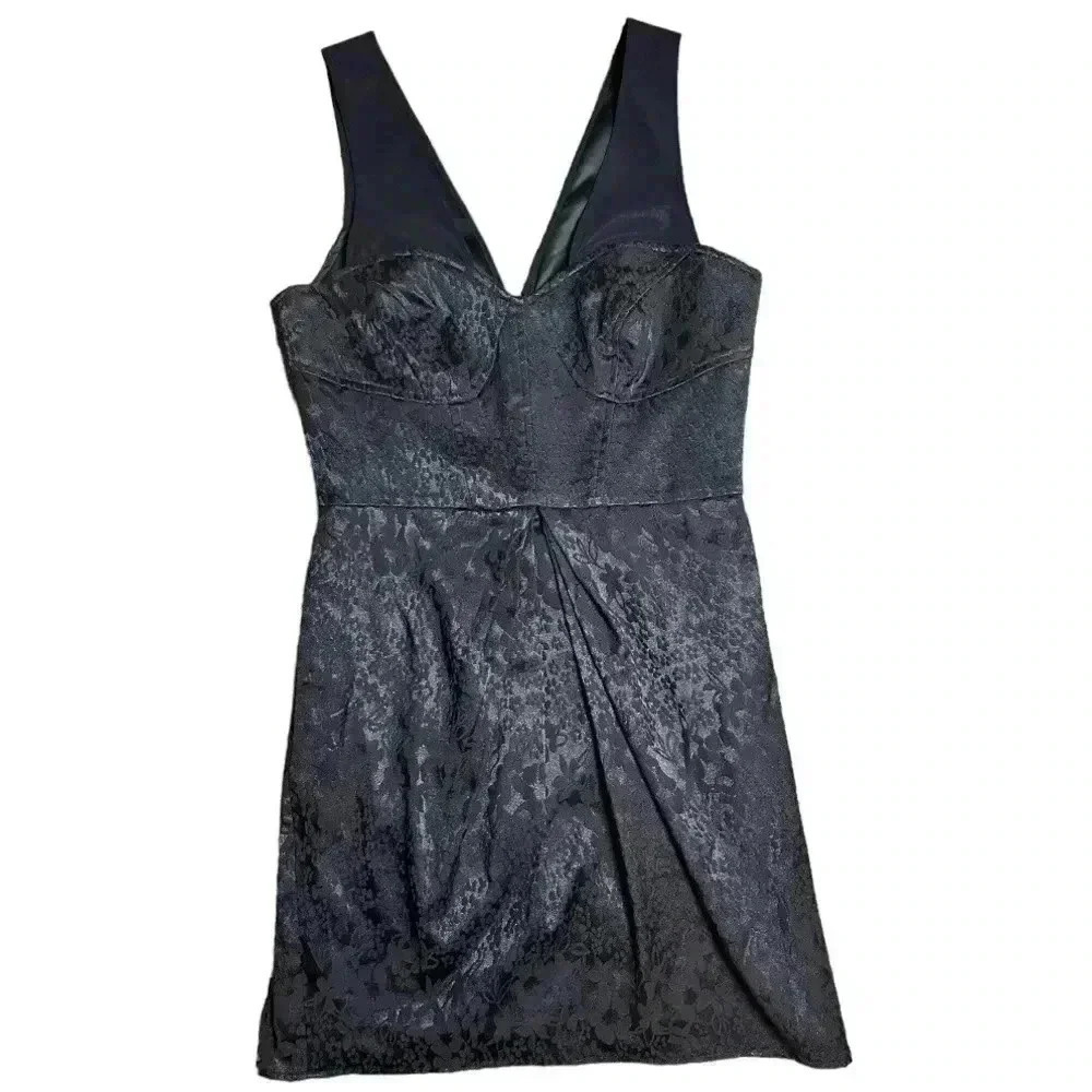 Walter By Walter Baker Floral Embroidered Silky Mini Dress Medium